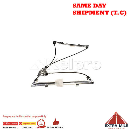 KELPRO KWFL1444 PWR WINDOW REG W/O MOTOR