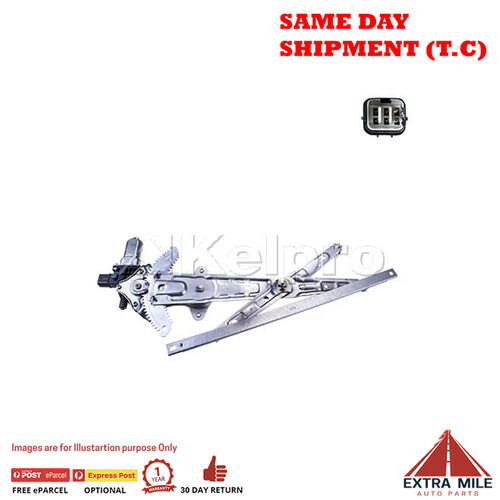 Kelpro Power Window Regulator With Motor- Front Left Hand - KWFL1647