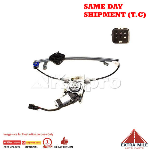 Kelpro Power Window Regulator With Motor- Rear Left Hand - KWRL1396