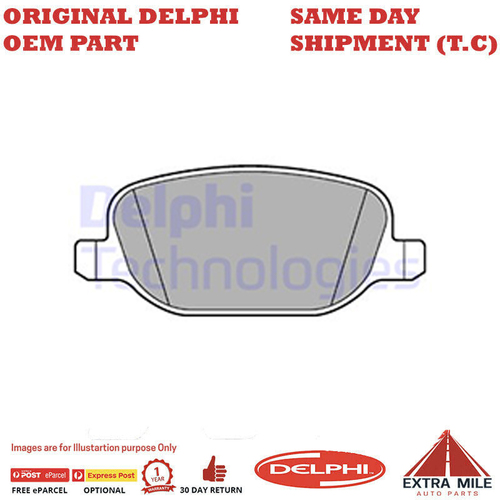Brake Pad Lancia Delta Rear For LANCIA DELTA (08-11) 1.8L 11/09-06/11 