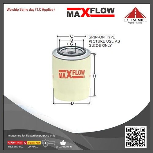 MaxFlow Oil Filter For Toyota Hiace/Hliux/Landcruiser M2-9