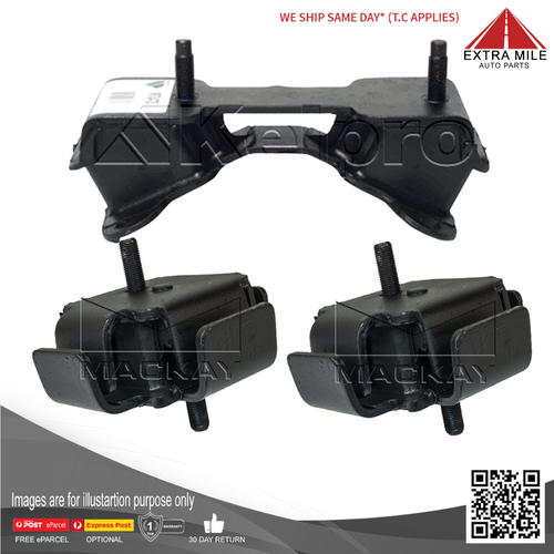 Engine and Gearbox Mounts for Landcruiser 4.2L 1HZ  (HZJ73R HZJ75R) Manual