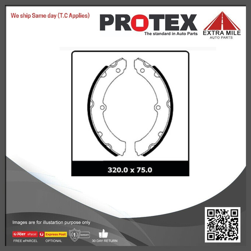 Protex Drum Brake Shoe Set For Toyota - N1631
