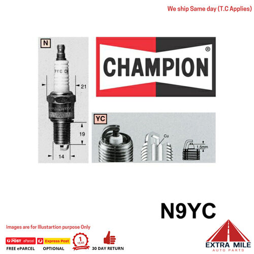 N9YC Copper Plus Spark Plug for AUSTIN KIMBERLEY X6
