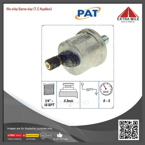 PAT Oil Pressure Switch For Holden Special HD 2.9L, HR 3.0L 