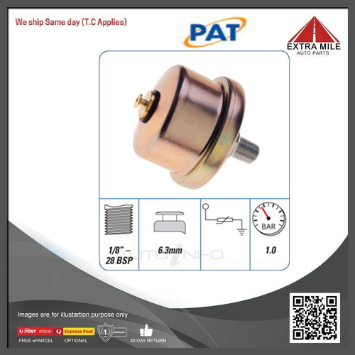 PAT Oil Pressure Switch For Chrysler Lancer LA 1.4L, LB 1.4L/1.6L 4G33 4G32