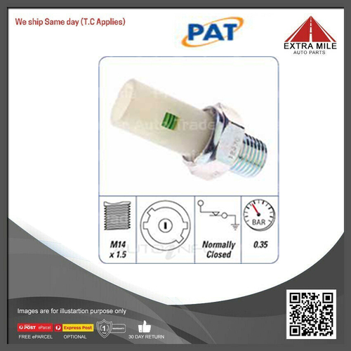 PAT Oil Pressure Switch For Valvo 440 B20F 2.0 Litre 1993-1996