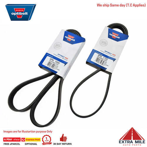 Drive Belts Kit VT VX VU VY VZ V8 LS1 LS2 GEN3 5.7L 6.0L For Holden Commodore 