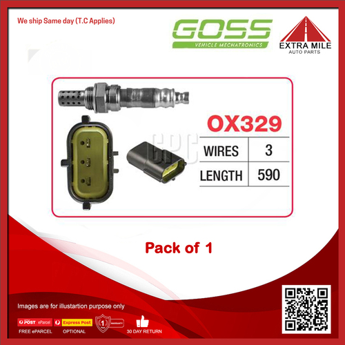 Goss Oxygen Sensor For Kia Credos G11 2.0L FE MPFI 4cyl Sedan
