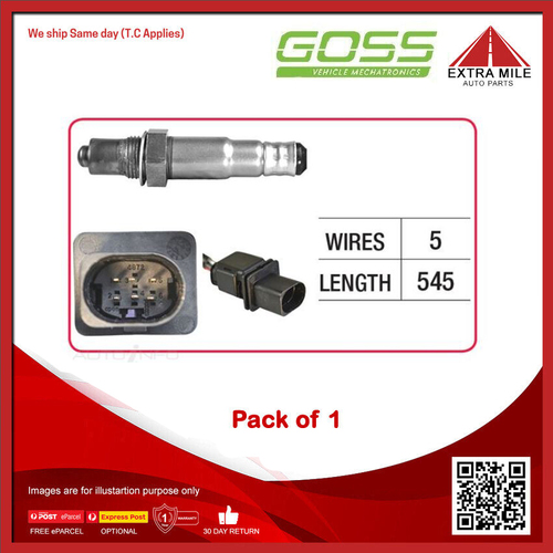 GOSS Oxygen Sensor For Hyundai ix35 LM 2.0L G4NC DOHC 16v Petrol Direct 4cyl