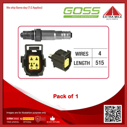 GOSS Oxygen Sensor For Mercedes-AMG CL63 C216 6.2L M156 DOHC-PB 32v MPFI