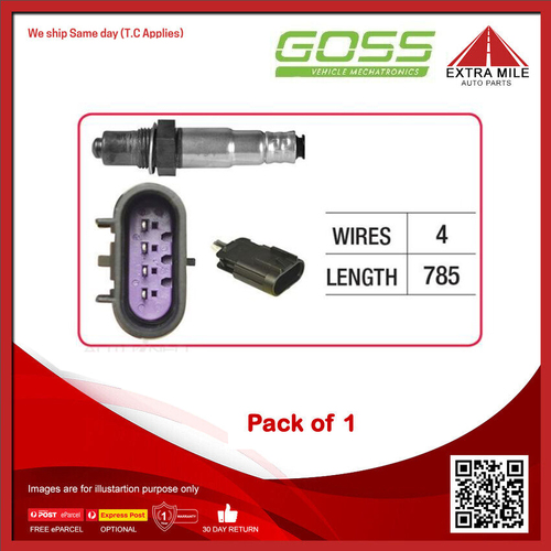 GOSS Oxygen Sensor For Hyundai Sonata NF 3.3L G6DB DOHC-PB 24v MPFI
