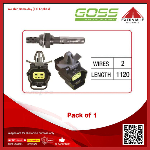 GOSS Oxygen Sensor For Ford Courier PH 2.6L G6 SOHC 12v MPFI 4cyl