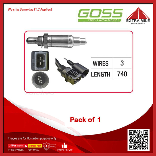 GOSS Oxygen Sensor For Audi 80 B4 8C 2.8L V6 AAH SOHC-PB 12v MPFI