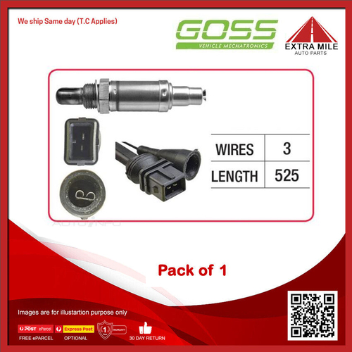 GOSS Oxygen Sensor For Audi 80 B4 8C 2.6L V6 ABC 12v MPFI