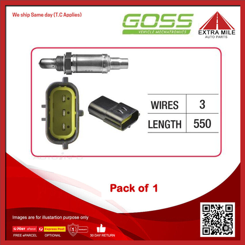 GOSS Oxygen Sensor For Ford Festiva WD,WF 1.5L B5 SOHC 8v MPFI 4cyl