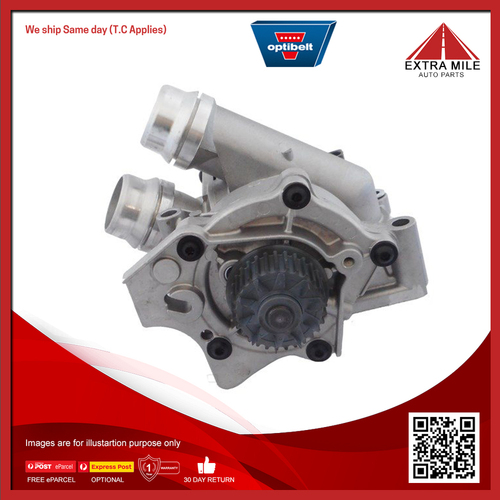 Optibelt Engine Water Pump For Audi A4 B8 8K 2.0L CDNB, CDNC 4D Sedan,Wagon