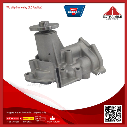 Optibelt Engine Water Pump For Mitsubishi Challenger PB, PC KH4 2.5L 4D56T