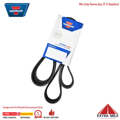 Optibelt V-Ribbed Belt for Ford Laser 1.8L 4cyl KH KJ BPDN 4PK1005 Drives aircon compressor
