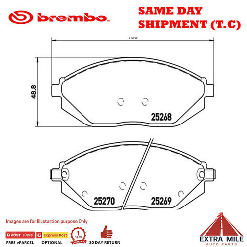 Brembo Front Brake Pad Set - P10054
