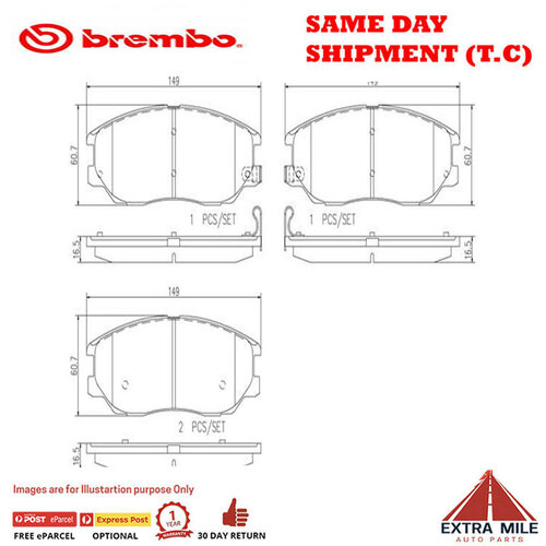 Brembo Front Brake Pad Set - P30028