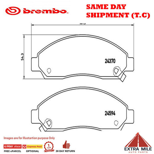 Brembo Front Brake Pad Set - P34005