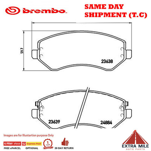 Brembo Front Brake Pad Set - P37007