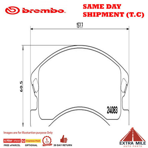 Brembo Front Brake Pad Set - P37008