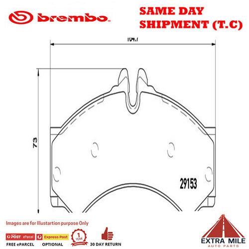 Brembo Front & Rear Brake Pad Set - P50028