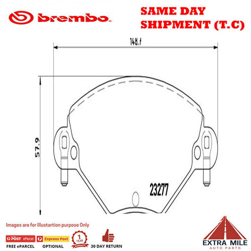 Brembo Front Brake Pad Set - P61071