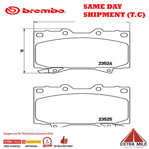 Brembo Front Brake Pad Set For Lexus LX470 Toyota Land Cruiser 1998-08
