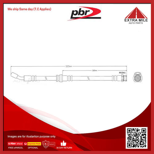 PBR Hydraulic Hose - Front For Isuzu Rodeo TFR 2.3L,2.6L 4ZD1 I4 8V SOHC
