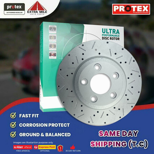 1x Protex Front Ultra Perf Rotor For HOLDEN Statesman/Caprice WM V6 7/06 on