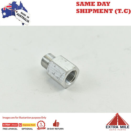 METRIC MALE M10 X 1.0 TO 1/8 NPT FEMALE ADAPTER White