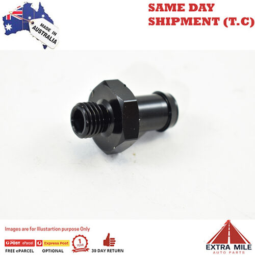 METRIC MALE M12x1.5 TO BARB 1/2 Black