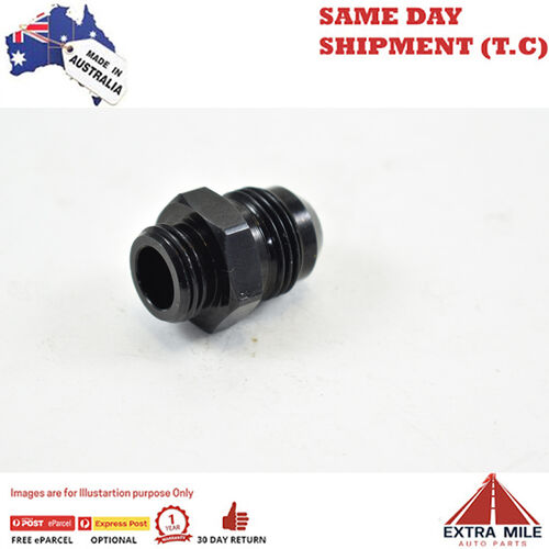 METRIC MALE M16X1.5 SHORT TO MALE FLARE AN -8 Black