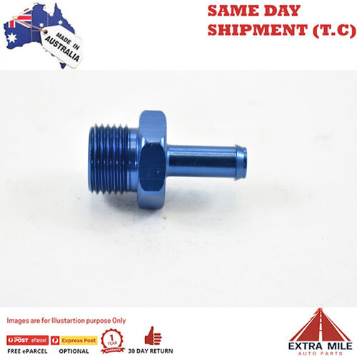 METRIC MALE M18X1.5 TO BARB 5/16 Blue