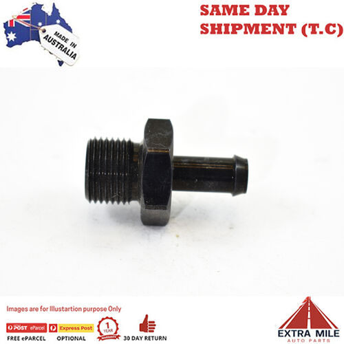 METRIC MALE M18X1.5 TO BARB 3/8 Black