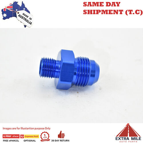 BSPP 1/4 TO MALE FLARE AN -8 Blue