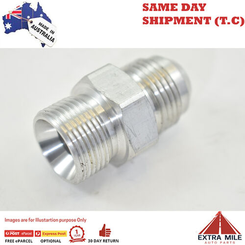 METRIC MALE M22x1.5 TO MALE FLARE AN -10 White