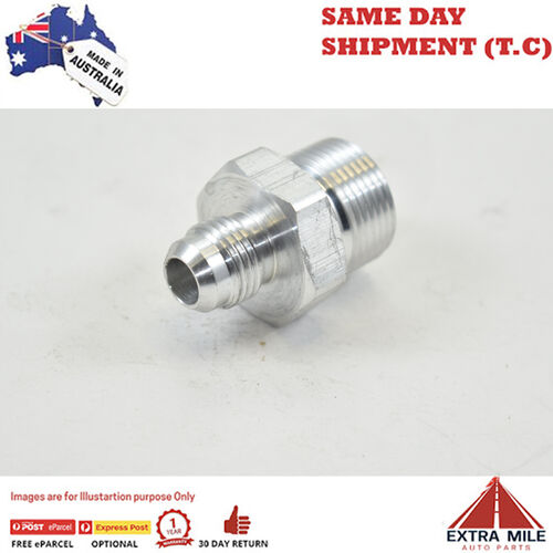 METRIC MALE M22x1.5 TO MALE FLARE AN -6 White
