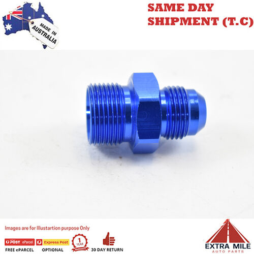 METRIC MALE M22x1.5 TO MALE FLARE AN -8 Blue