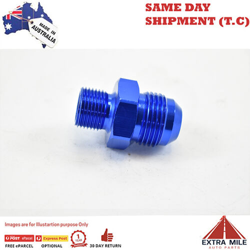 BSPP 3/8 TO MALE FLARE AN -10 Blue