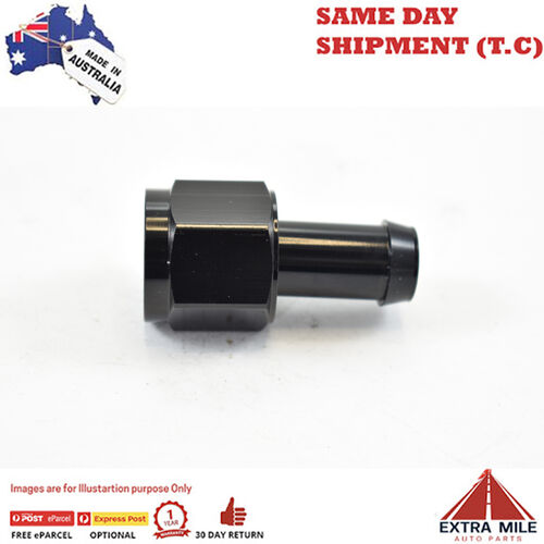 FEMALE SWIVEL AN 8 TO BARB 1/2 Black