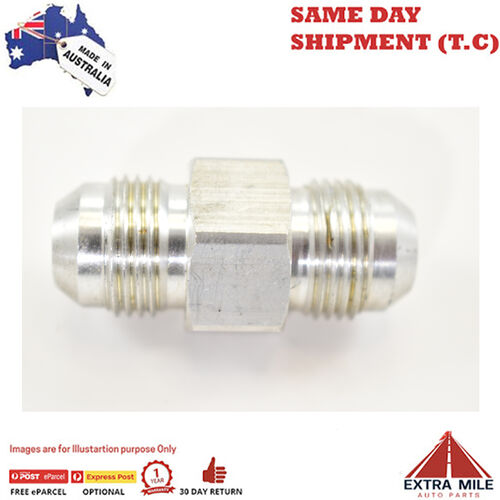 FLARE AN -8 TO -8 WITH 1/8 NPT GAUGE PORT White