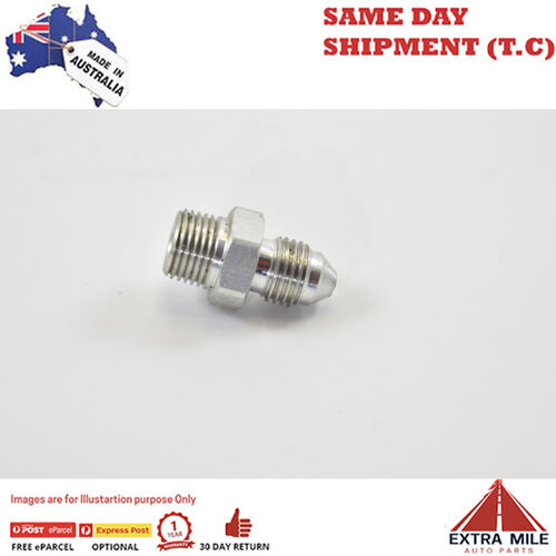 STRAIGHT MALE FLARE -3 TO 1/8 NPT PIPE ADAPTER White