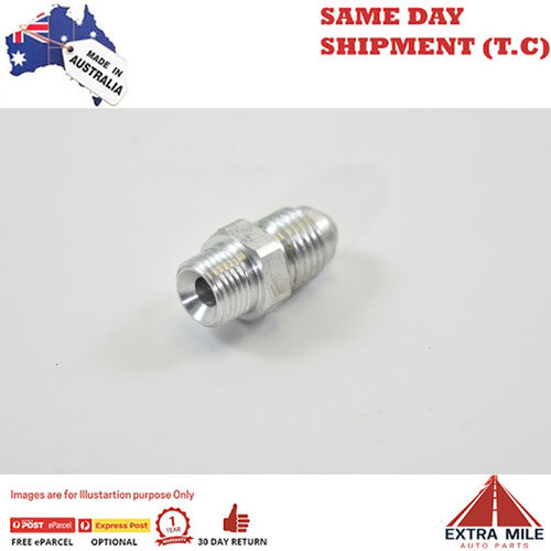 STRAIGHT MALE FLARE -4 TO 1/8 NPT PIPE ADAPTER White