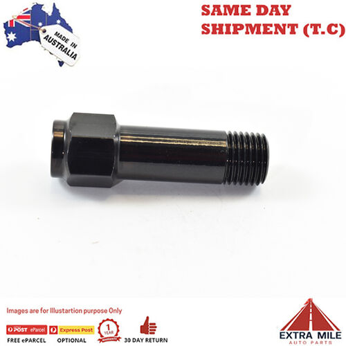 GAUGE PORT EXTENSION 51mm 1/4 NPT MALE TO 1/8 NPT FEMALE PORT Black