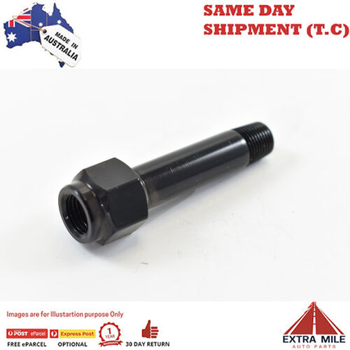 GAUGE PORT EXTENSION 58mm 1/8 BSPP MALE TO 1/8 NPT FEMALE PORT Black