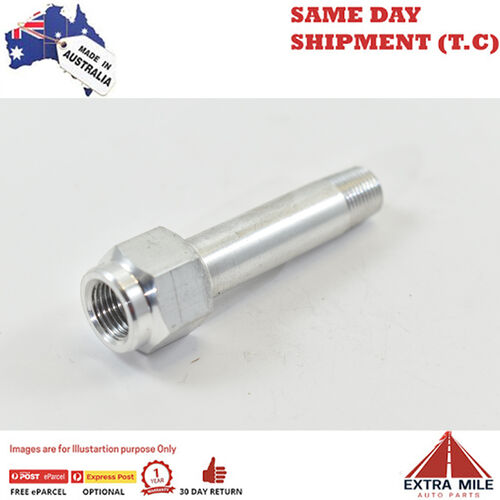 GAUGE PORT EXTENSION 58mm 1/8 BSPP MALE TO 1/8 NPT FEMALE PORT White